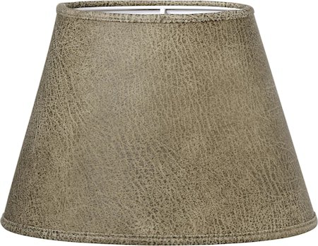 Lampeskjerm Oval Skinn Beige