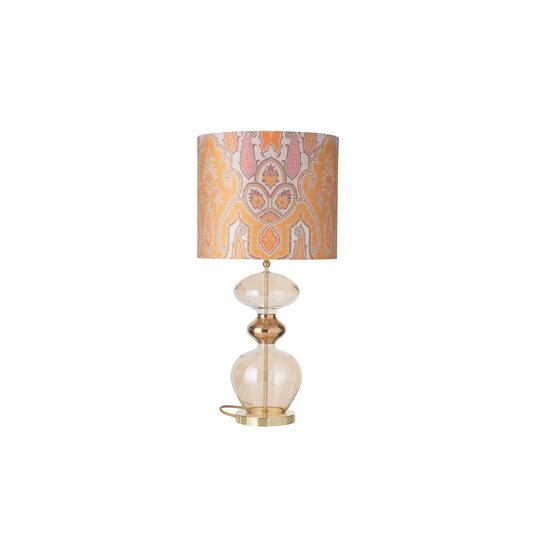 EBB & FLOW Futura bordlampe, Brocade yellow/pink