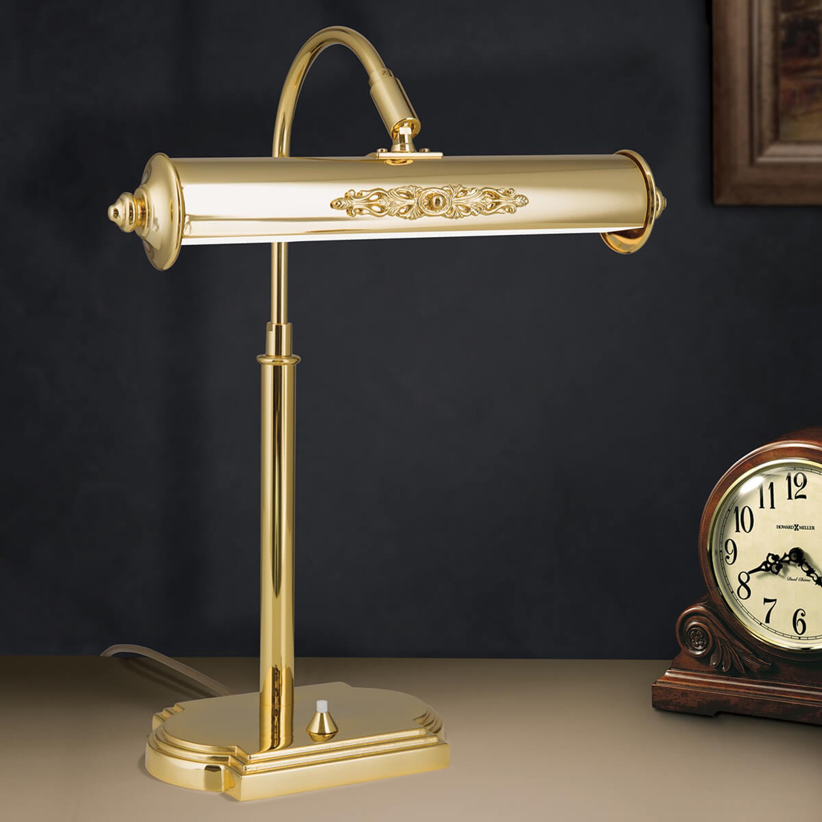 Nostalgisk bordlampe Picture, forgylt