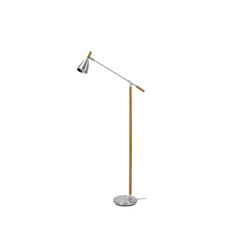 Frank 2.0 Gulvlampe Alu/Eik LED Dimbar 3 W