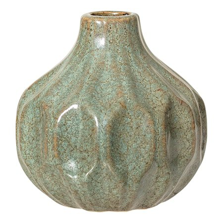 Vase Stengods Ø 10 cm - Grønn