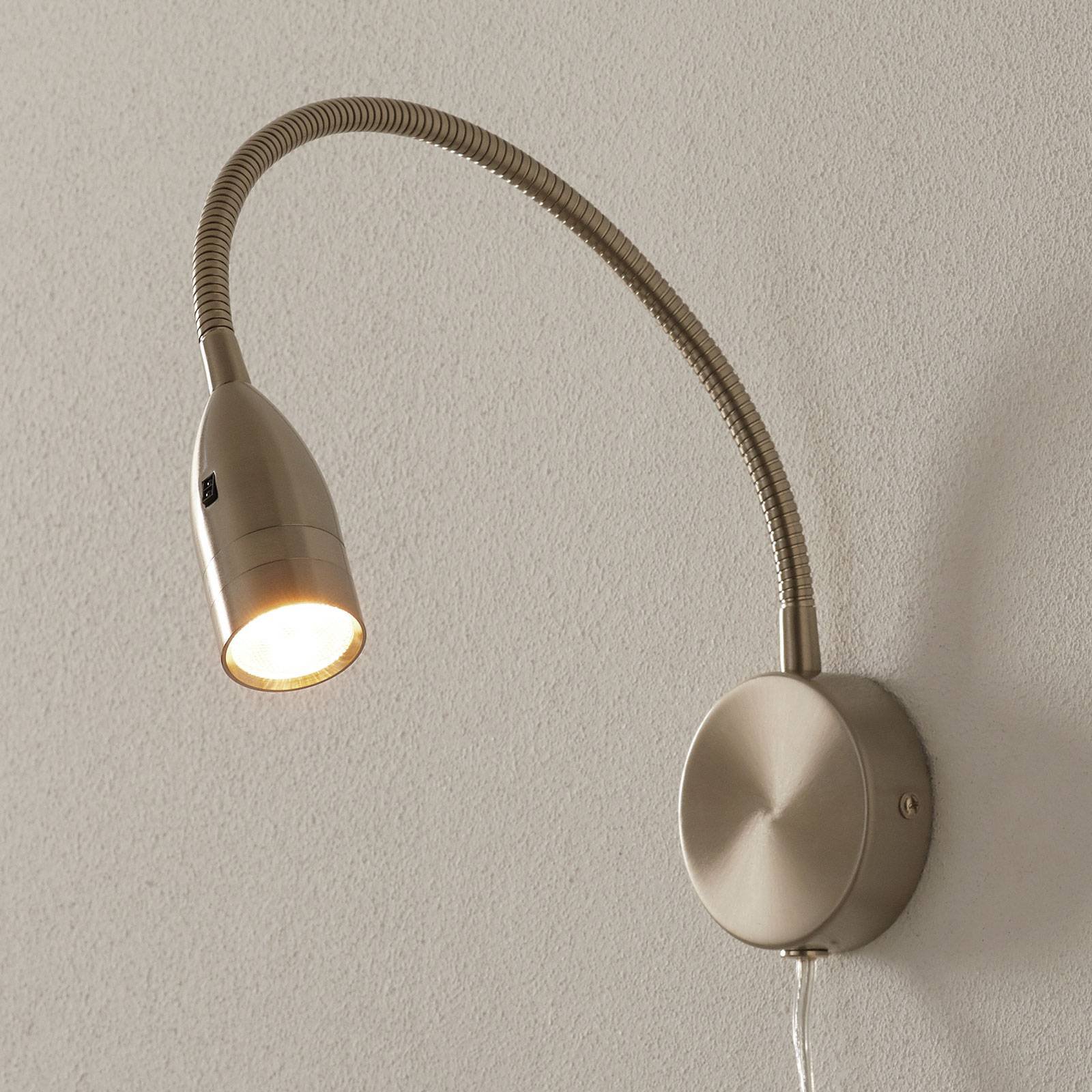 LED-vegglampe Sten bev.styring, veggfeste, rund