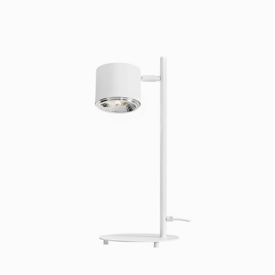Bot bordlampe, hvit bevegelig lampehode