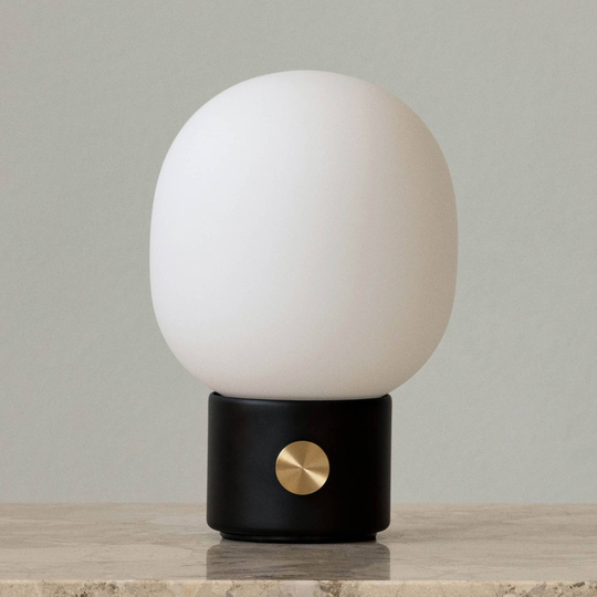 Menur JWDA LED-bordlampe med batteri, svart