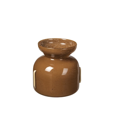 Vera Vase 20 cm Meerkat/Anise Flower Yellow