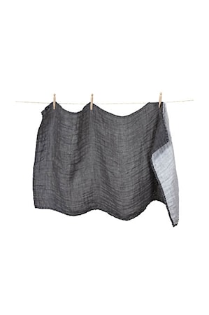Hannelin baby pledd charcoal/white 60 x 110 cm