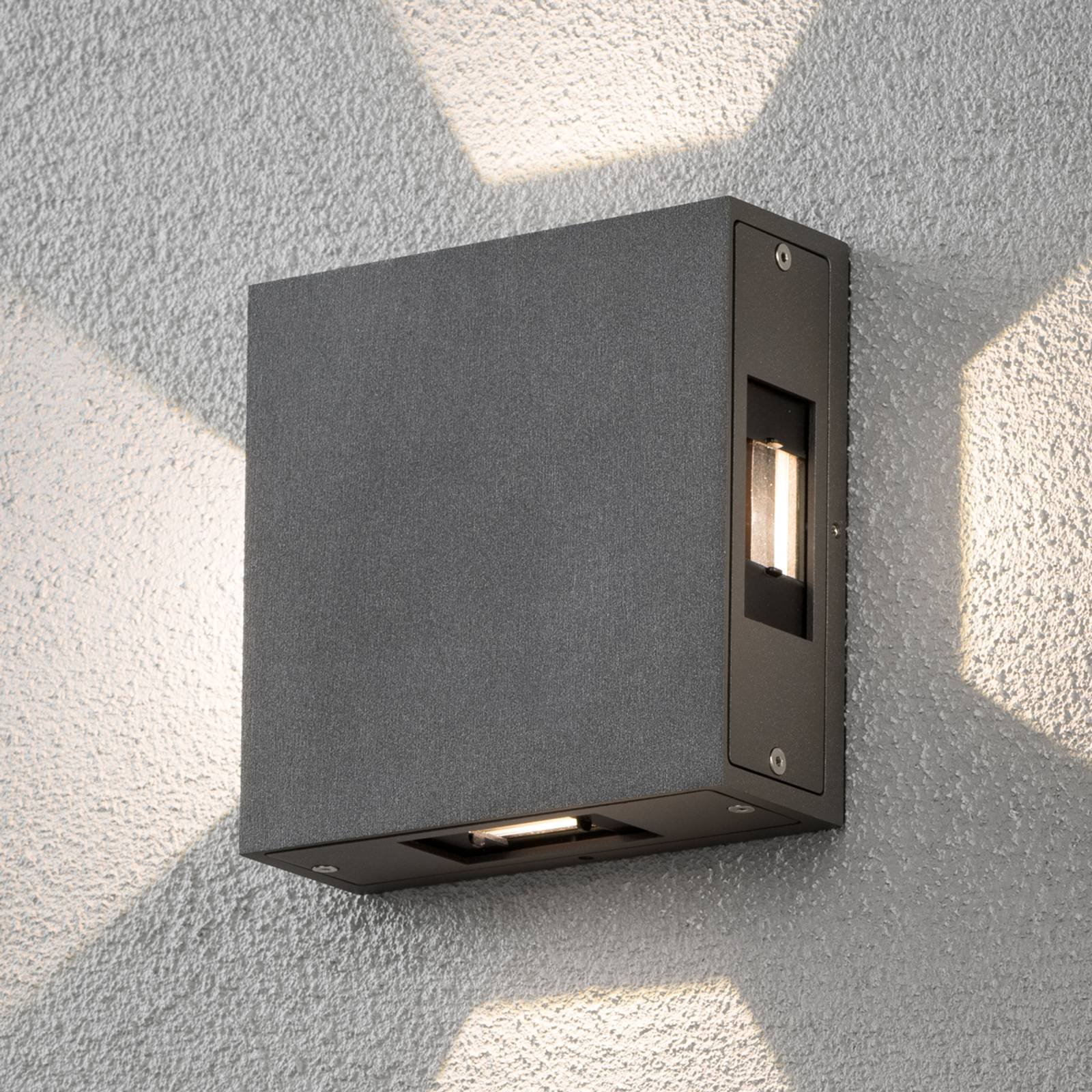 Cremona - justèrbar LED-utevegglampe, antr.