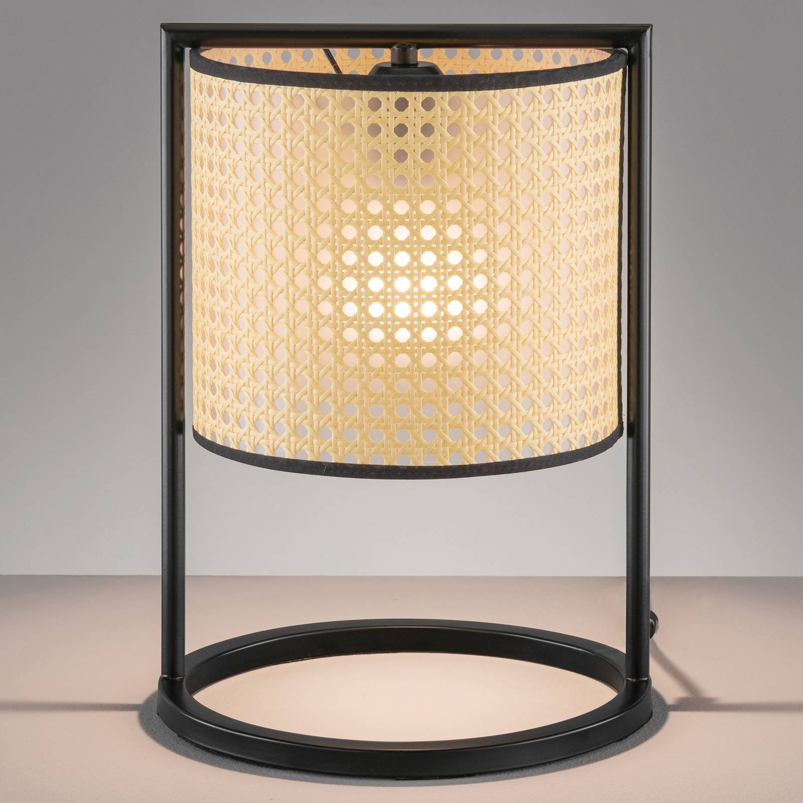 Bordlampe Tyler med flettet utseende, høyde 36 cm