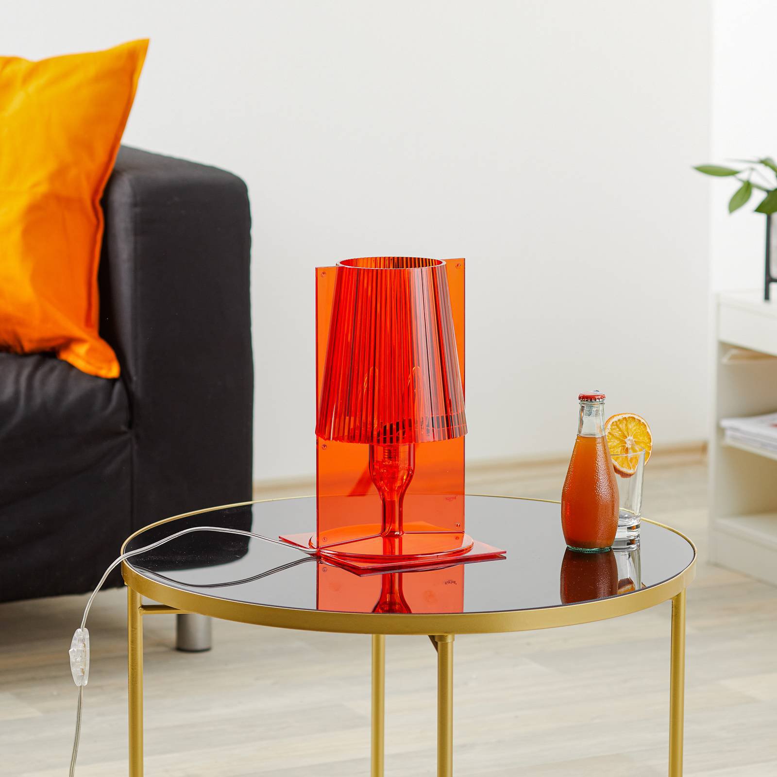 Kartell Take bordlampe, oransje