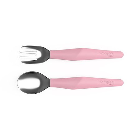 Bestikk av Rustfritt Stål og Silikon, Rosa