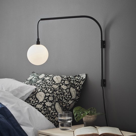 Vegglampe Buddy, svart