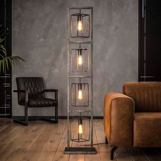 Gulvlampe Perpendillumina, 4 lyskilder