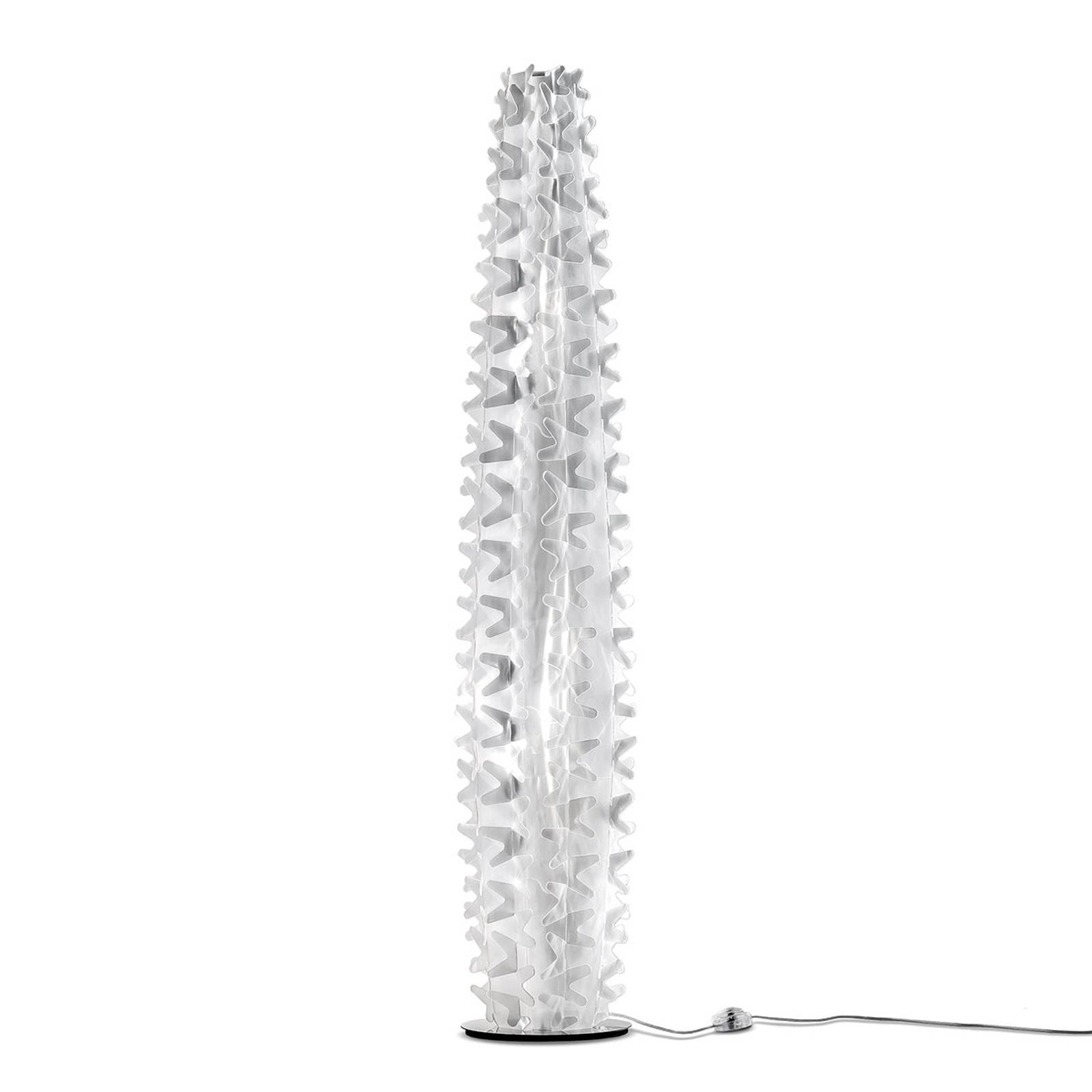 Usedvanlig stålampe CACTUS, høyde 155 cm