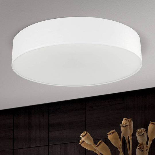Ufo taklampe med linskjerm, hvit