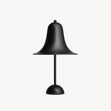 Pantop bordlampe Ø23 cm EU, matt svart