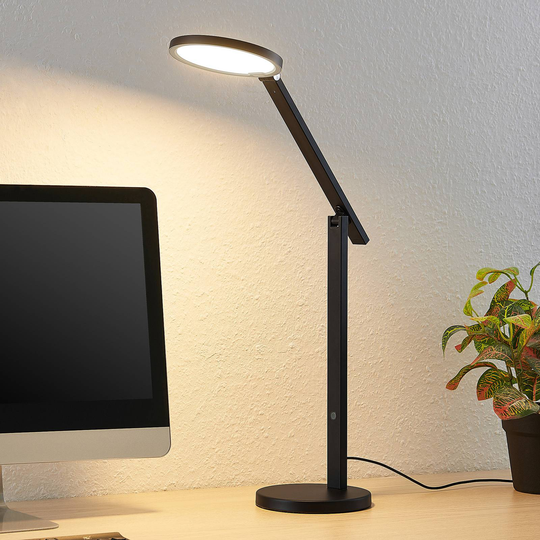 Lucande Felkano LED-bordlampe, svart