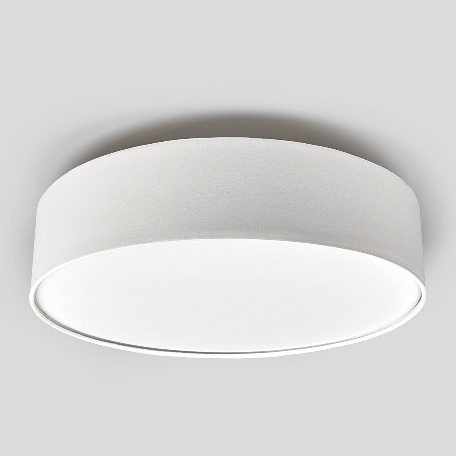 Kremfarget LED-taklampe Sebatin av stoff