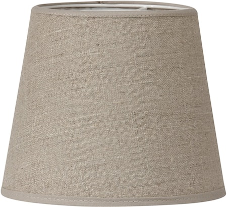 Mia L Lampeskjerm Lin Natur 14 cm