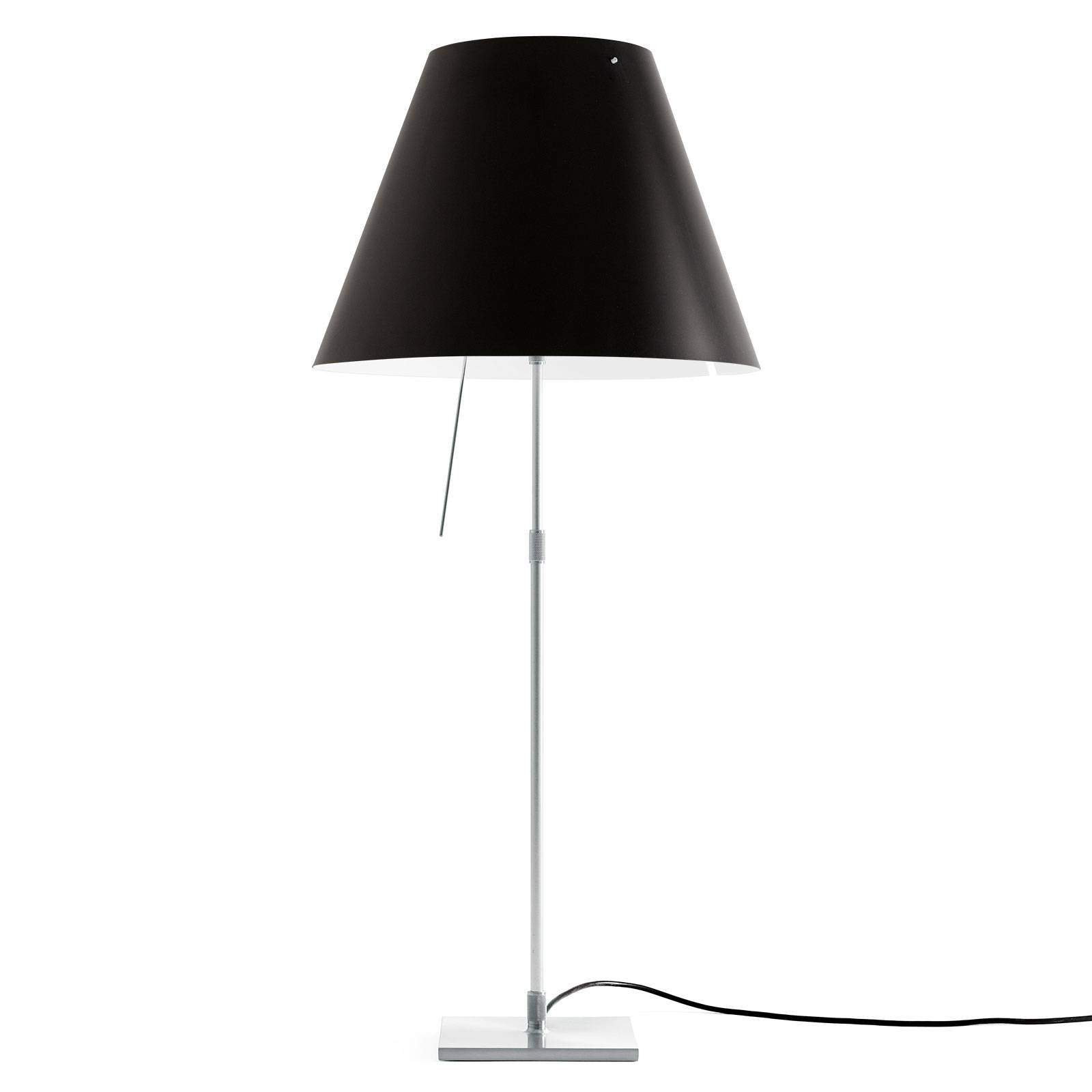 Luceplan Costanza bordlampe D13 aluminium/svart
