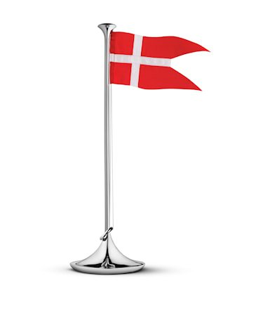 Georg Jensen Bursdagsflagg Danmark 39cm Rustfritt Stål