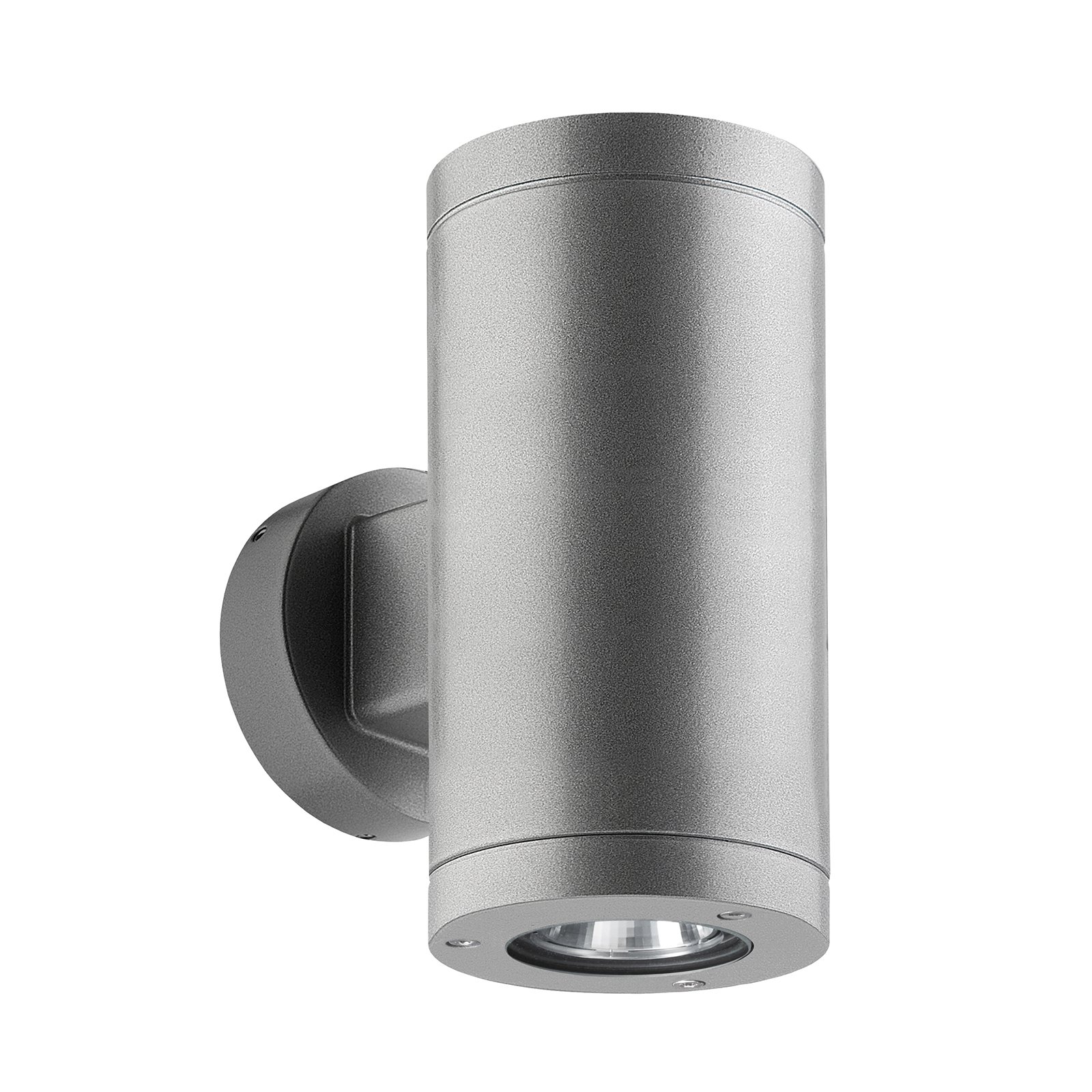1067 up/down utendørs LED-vegglampe, sølv 54°/54°