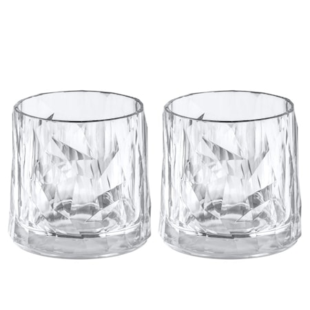 Club No. 2 tumblerglass 25 cl 2-pakning, Crystal Clear