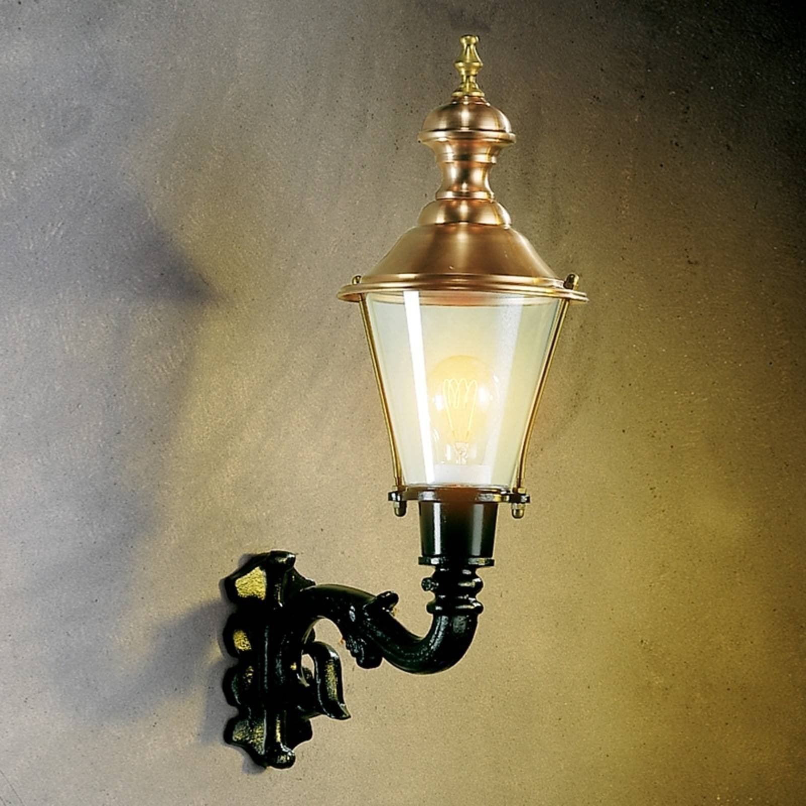 Klassisk Hoorn utendørs vegglampe i grønt