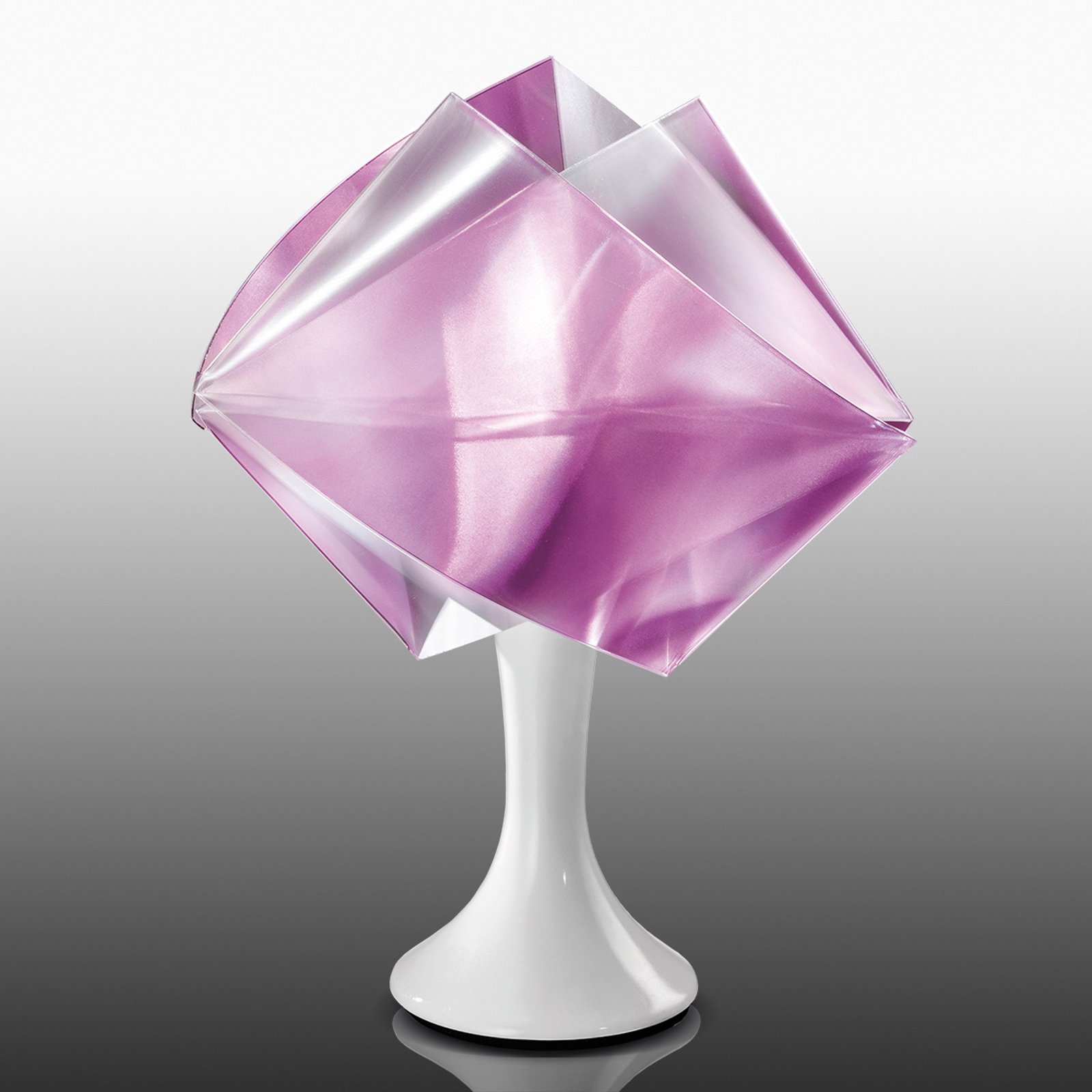 Violett designerbordlampe Gemmy Prisma