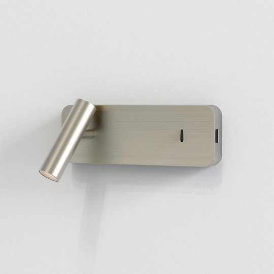 Astro Enna Surface USB LED-vegglampe, nikkel