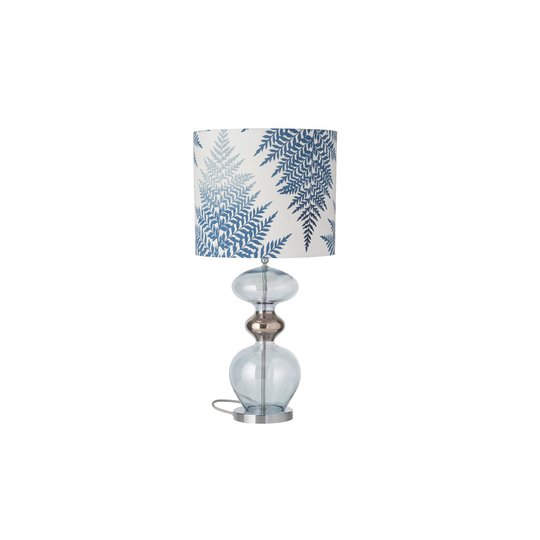 EBB & FLOW Futura bordlampe, Fern Leaves indigo