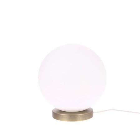 Hvit Glass Ball Lampe M
