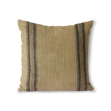 Linen Cushion Dark Beige 45x45 cm