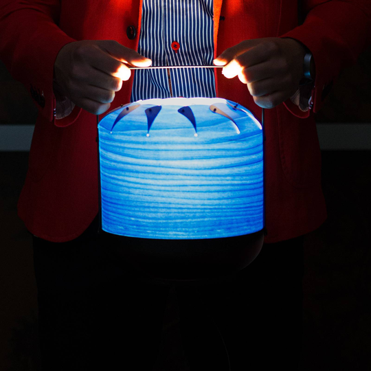 LZF Chou Short bordlampe dimbar, blå
