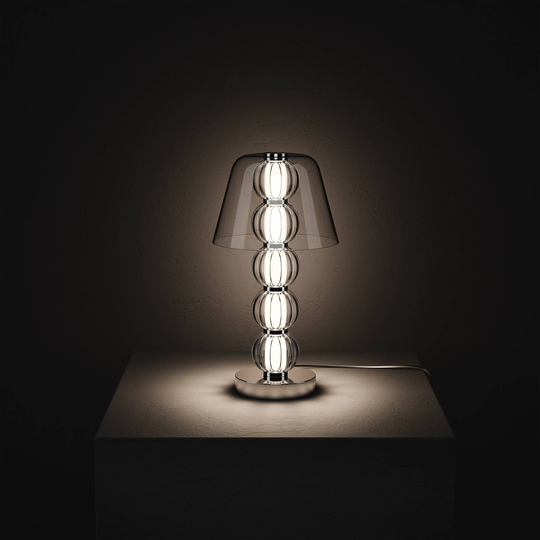 Maytoni Amulet LED-bordlampe av glass, 4 000 K