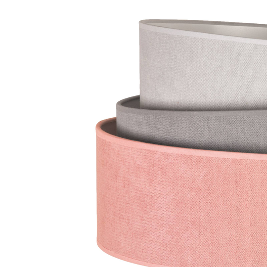 Bordlampe Pastell Trio rosa/grå/lysegrå H 50 cm