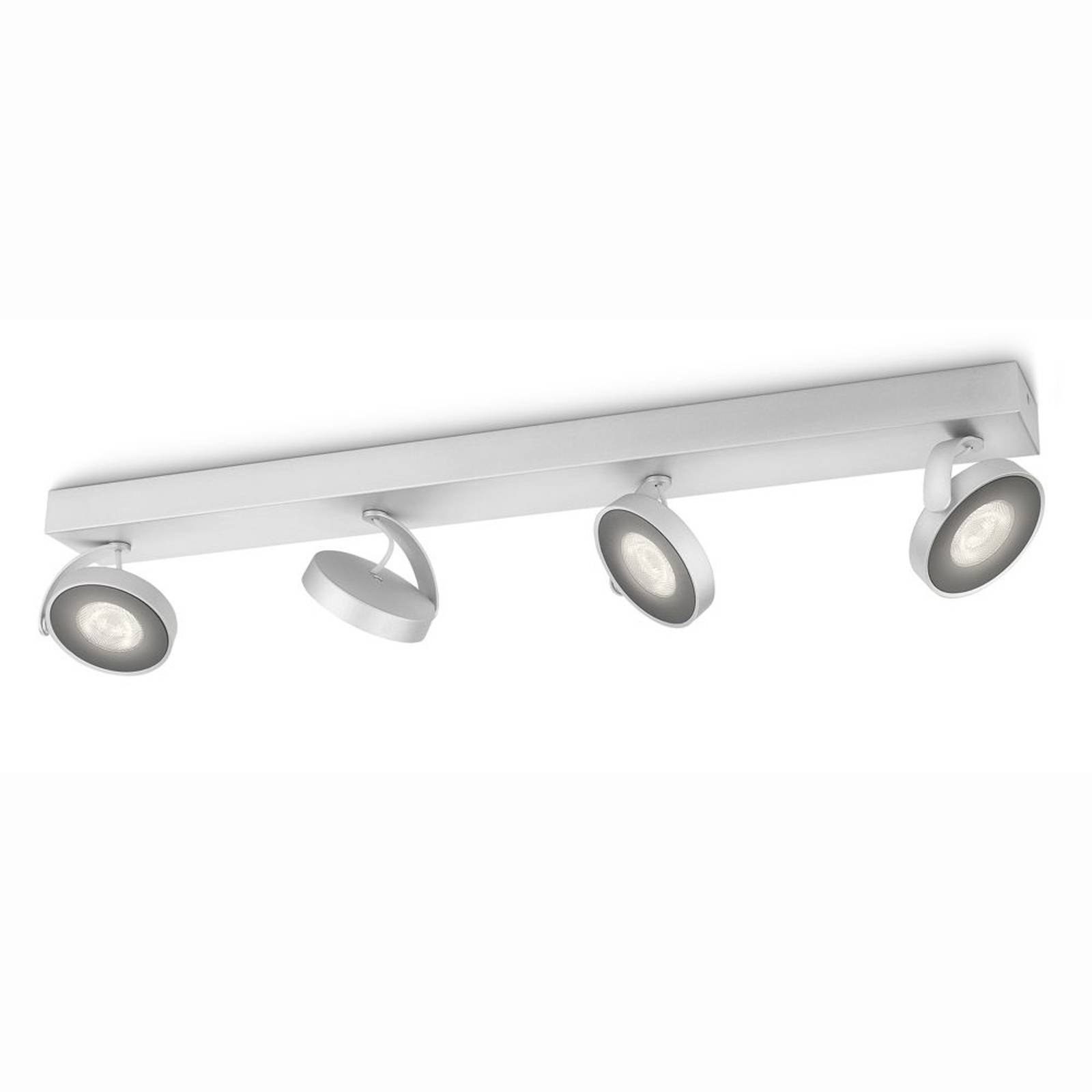 Aluminiumsfarget LED-taklampe Clockwork