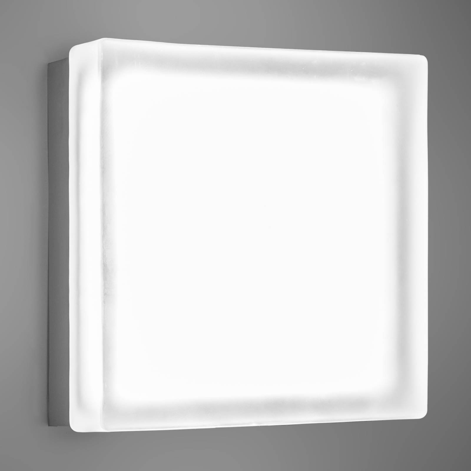 Kvadratisk LED-vegglampe Briq 02 universalhvit