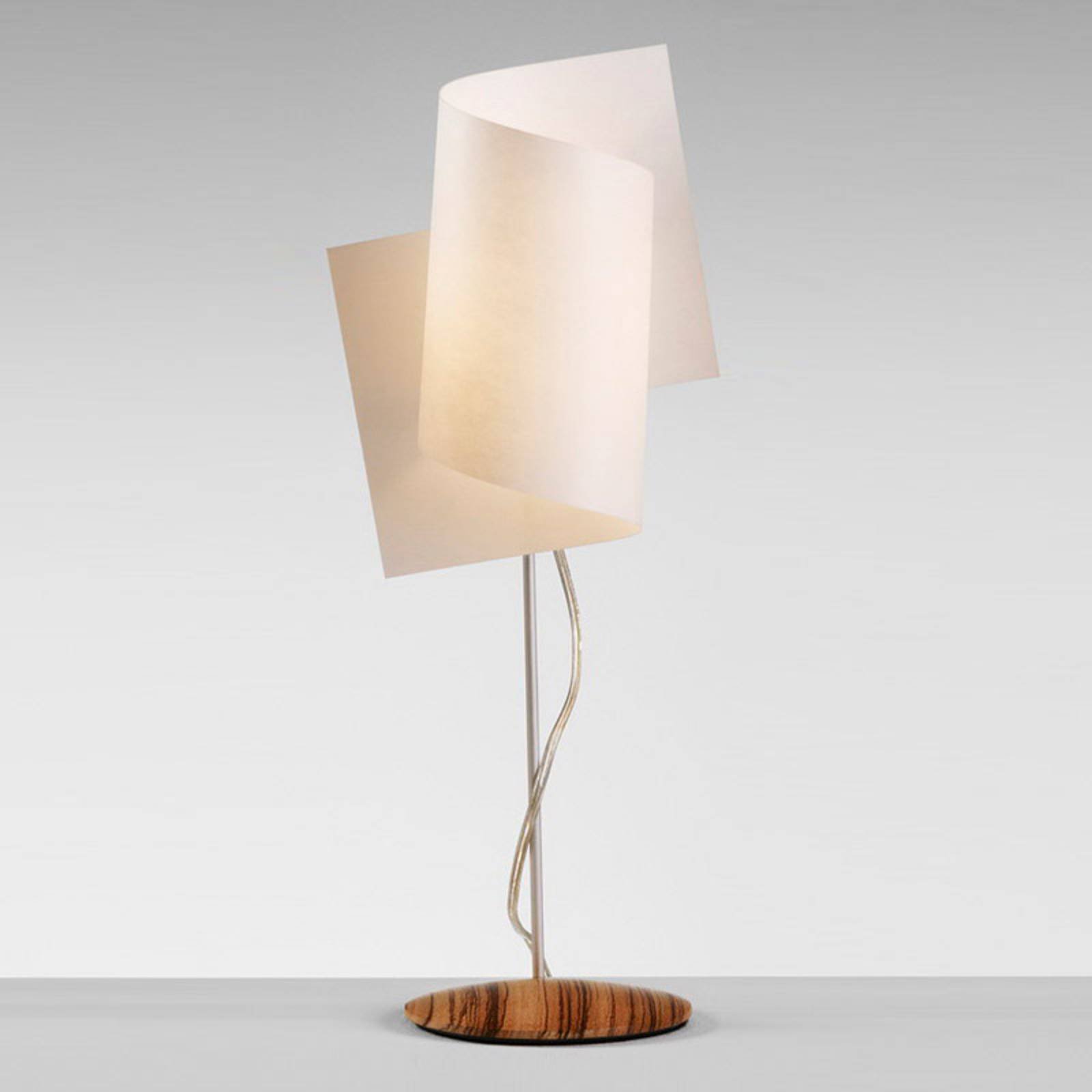 Interessant Loop bordlampe i zebrano