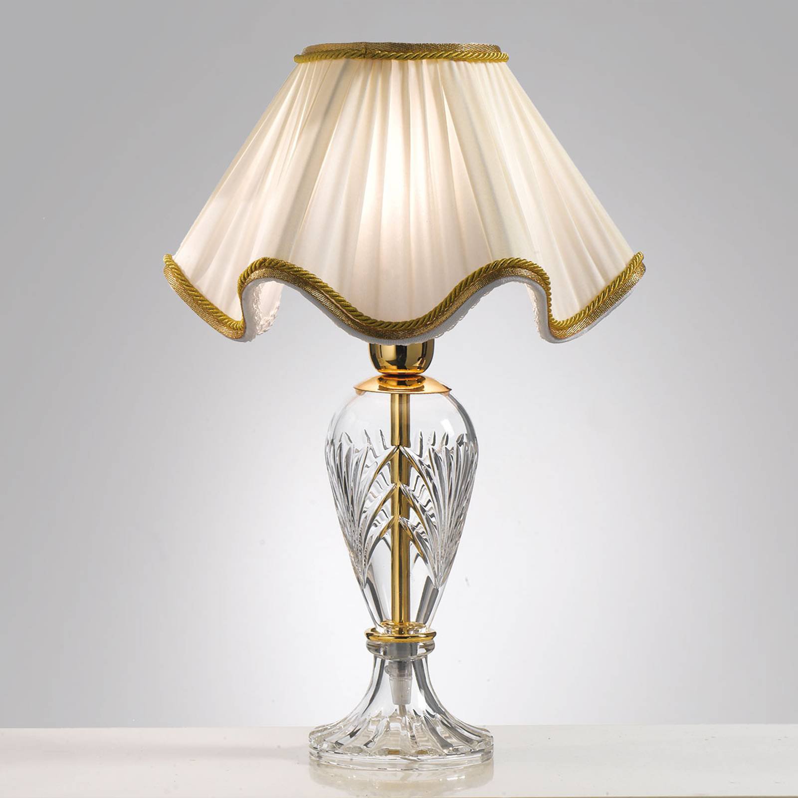 Vakker Belle Epoque bordlampe på 48 cm