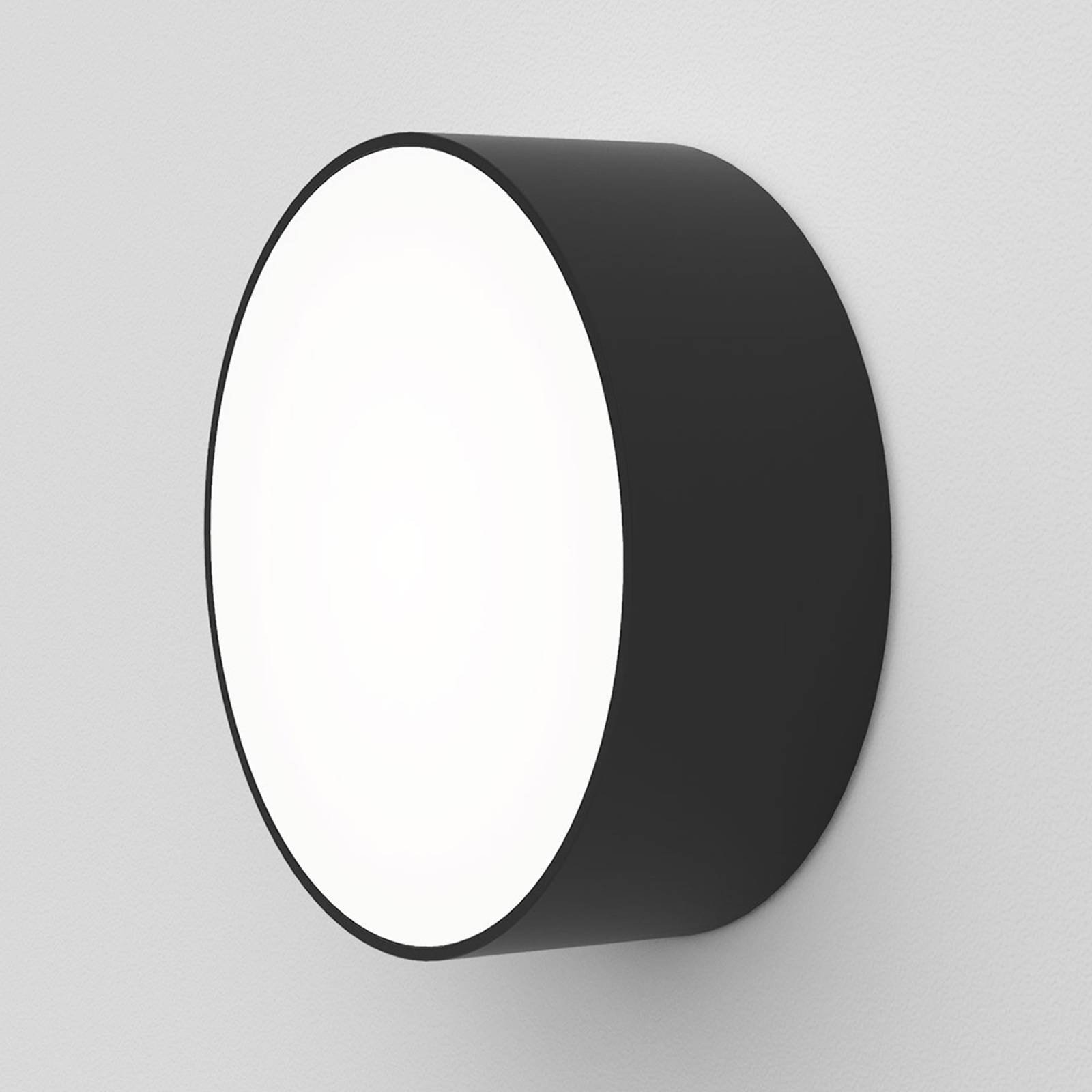 Astro Kea Round 150 LED-vegglampe, svart