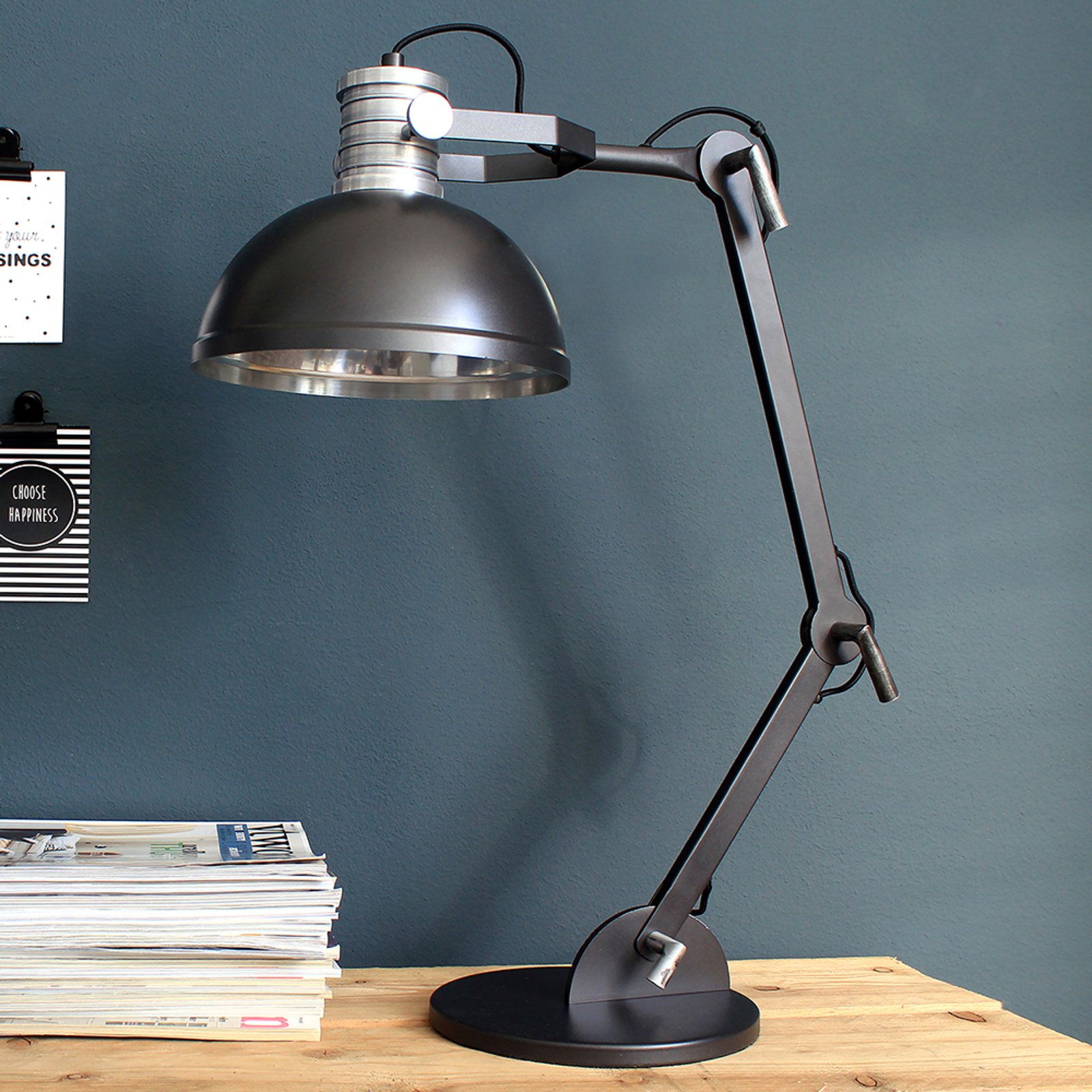 Bordlampe Brooklyn i svart
