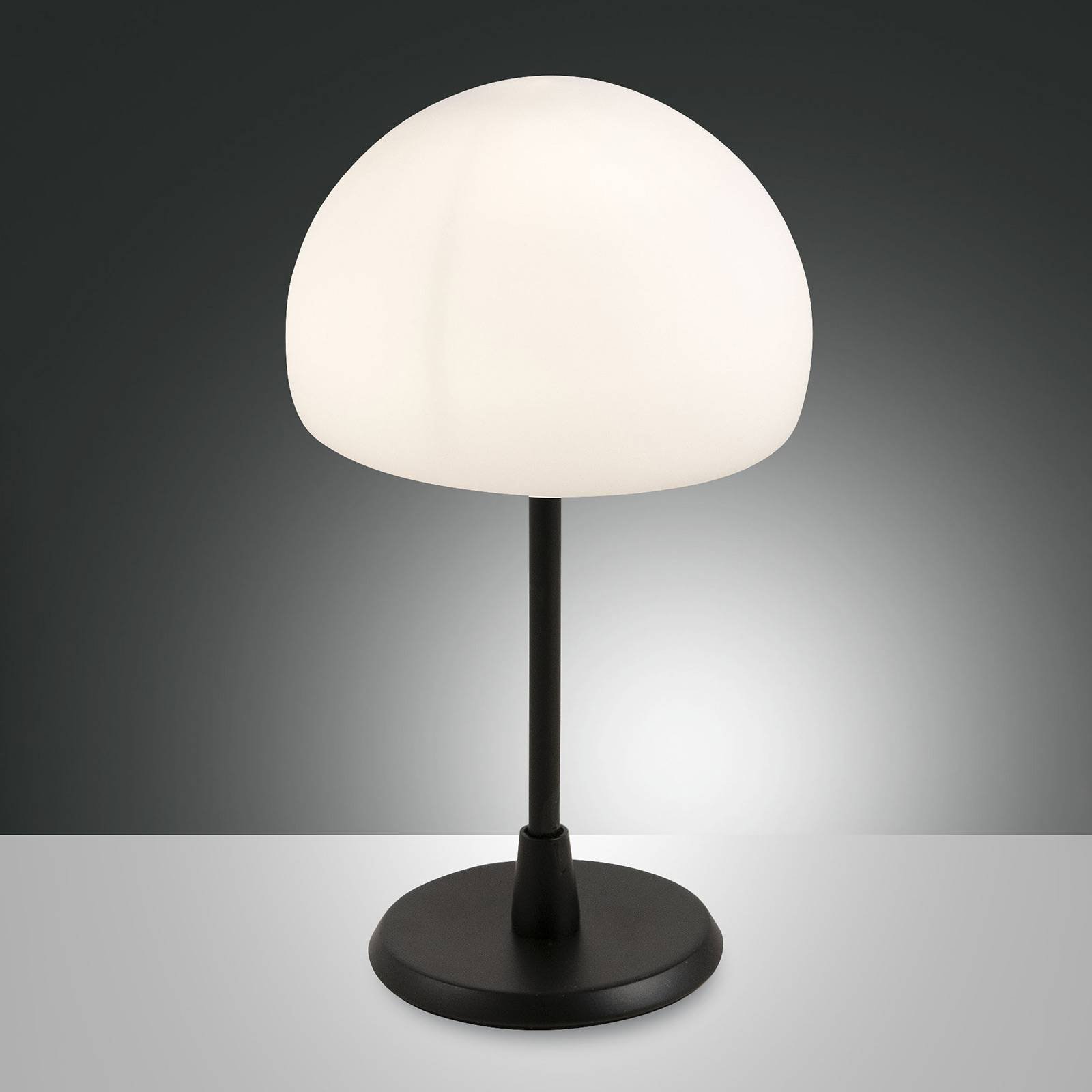 LED-bordlampe Gaia med touchdimmer, svart