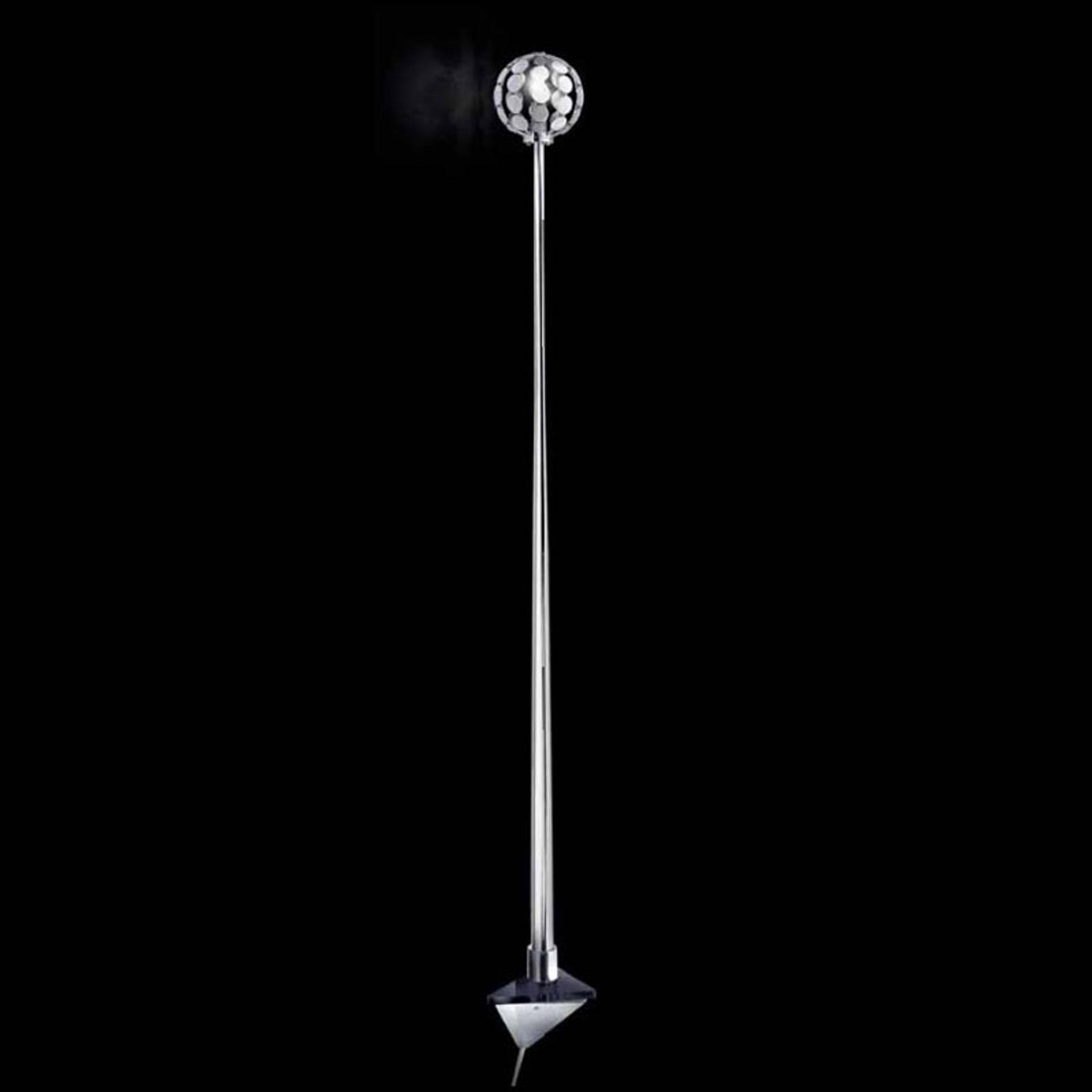 Sfera vegglampe, svart holder, 151 cm