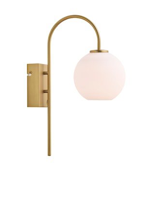 Ballon Vegglampe Sateng Messing LED