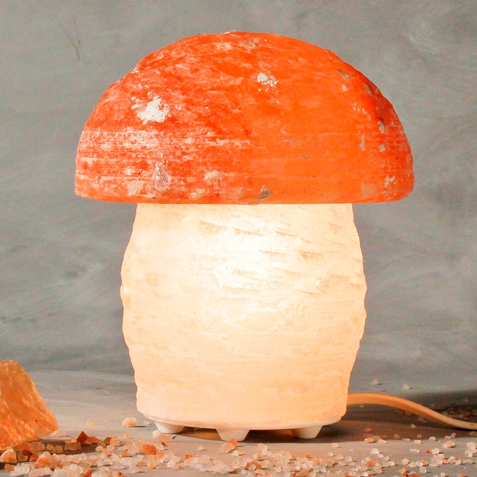Fantastisk saltlampe PILZ i soppform