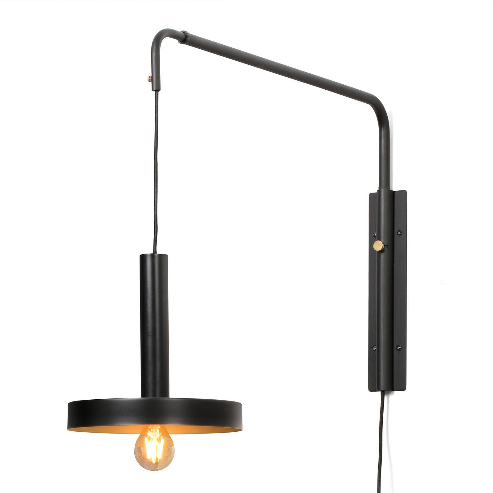 Vegglampe Whizz, svart