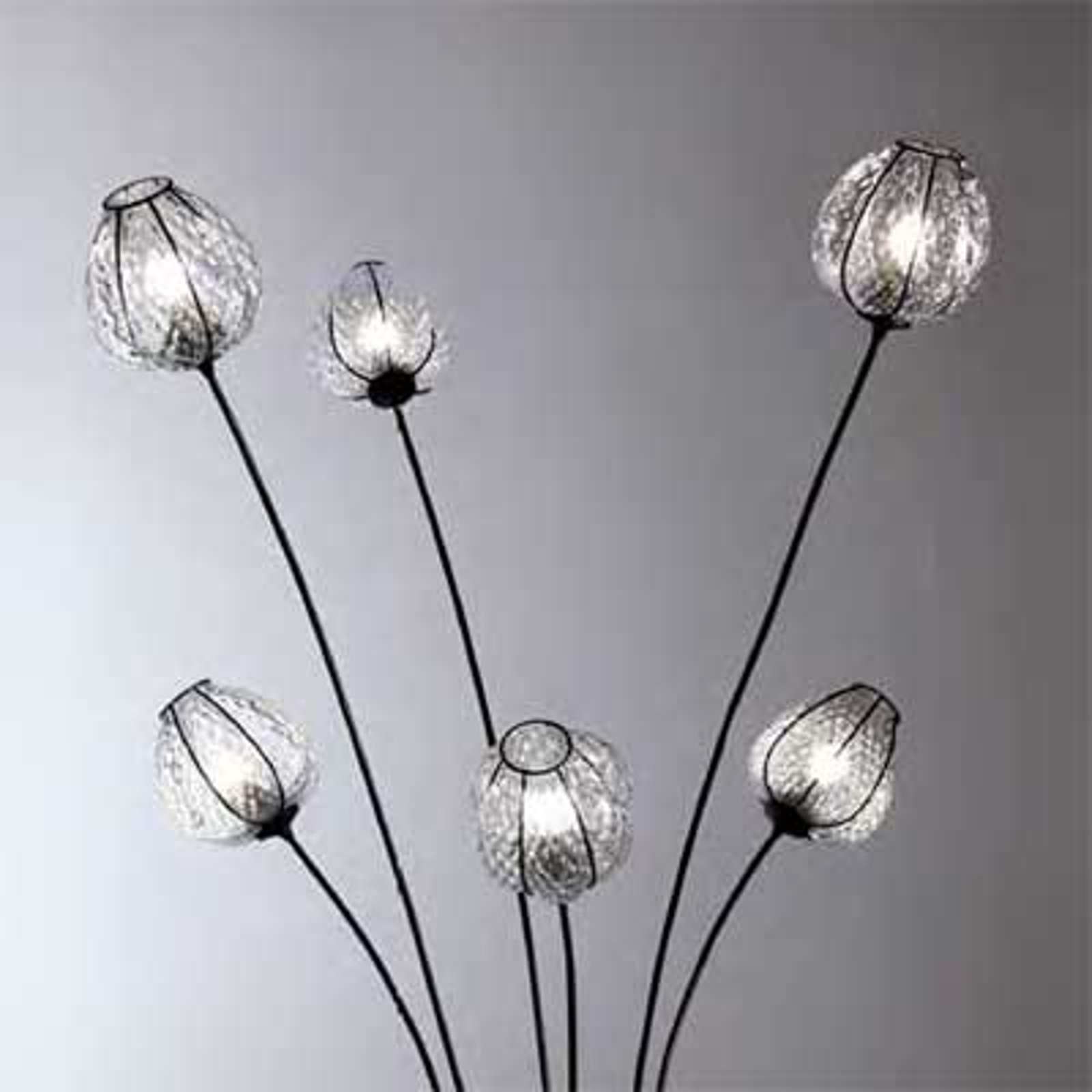Enestående stålampe GEMMA