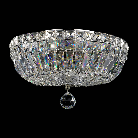 Maytoni Basfor taklampe rund, krystallpynt