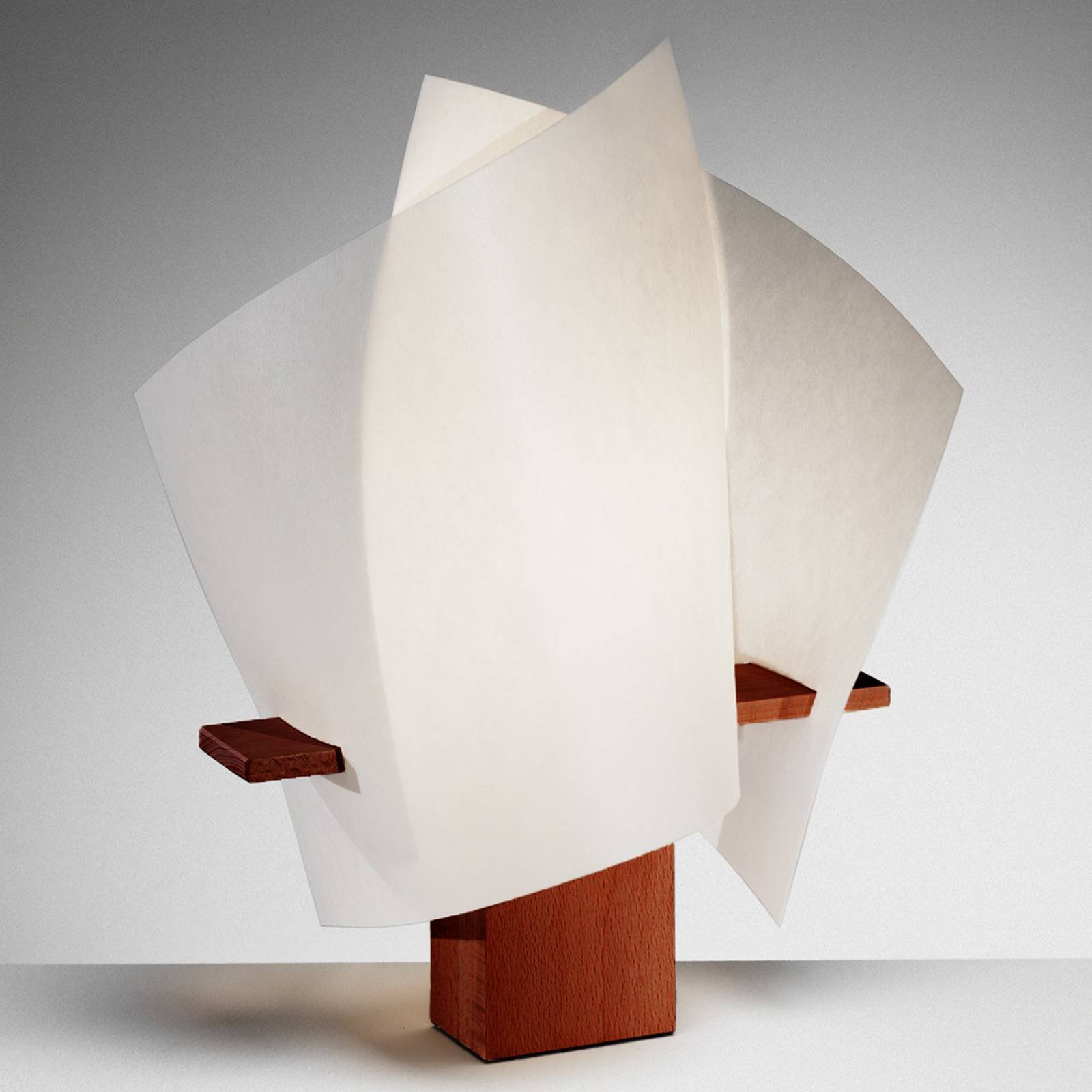 Designerbordlampe PLAN B, maron
