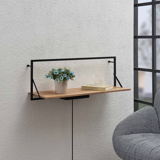 Lindby Rianita LED-vegghylle, med lys, 80 cm